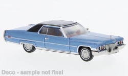 Brekina 18128 - H0 - Cadillac deVille Coupé - blau/schwarz
